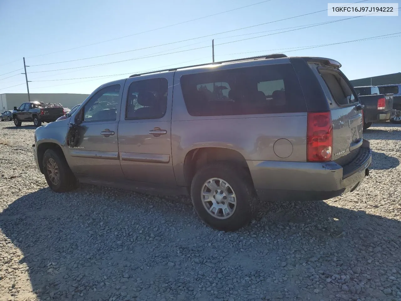 2007 GMC Yukon Xl C1500 VIN: 1GKFC16J97J194222 Lot: 75699664