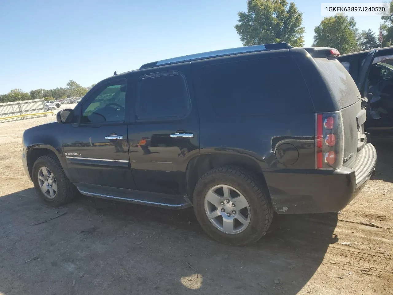 2007 GMC Yukon Denali VIN: 1GKFK63897J240570 Lot: 75828674