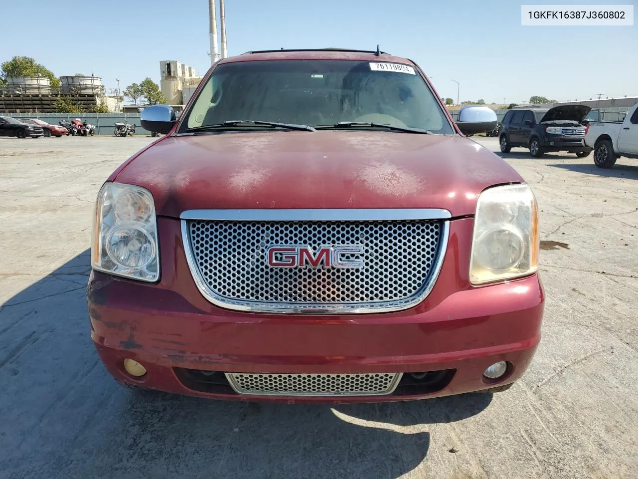 2007 GMC Yukon Xl K1500 VIN: 1GKFK16387J360802 Lot: 76119804