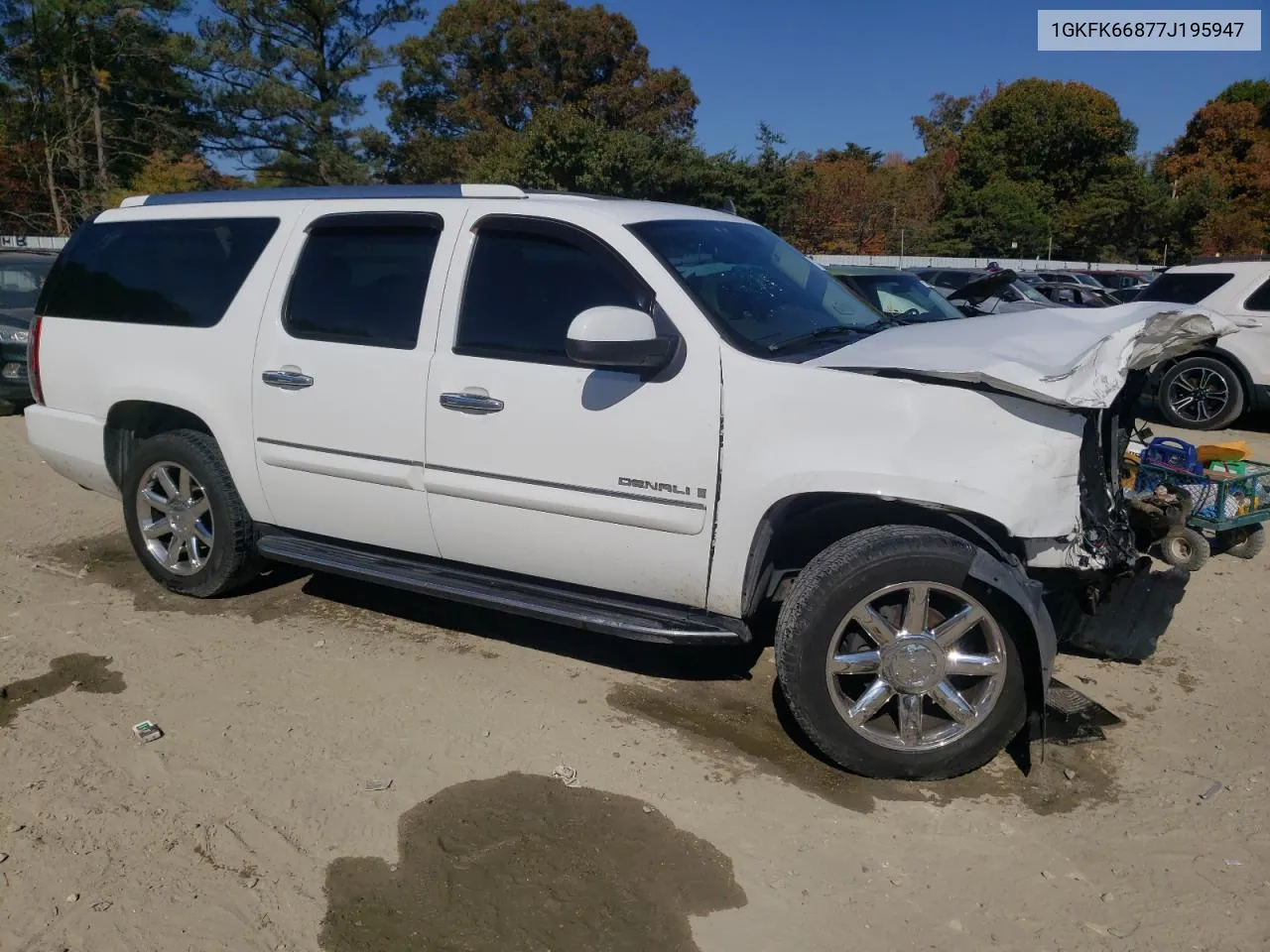 2007 GMC Yukon Xl Denali VIN: 1GKFK66877J195947 Lot: 77076494