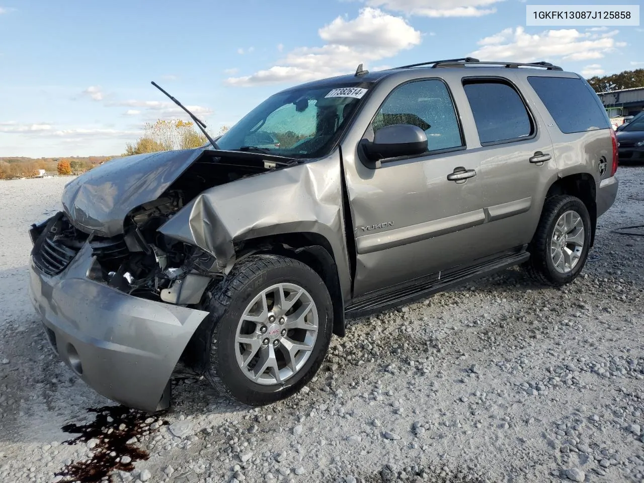 2007 GMC Yukon VIN: 1GKFK13087J125858 Lot: 77382614