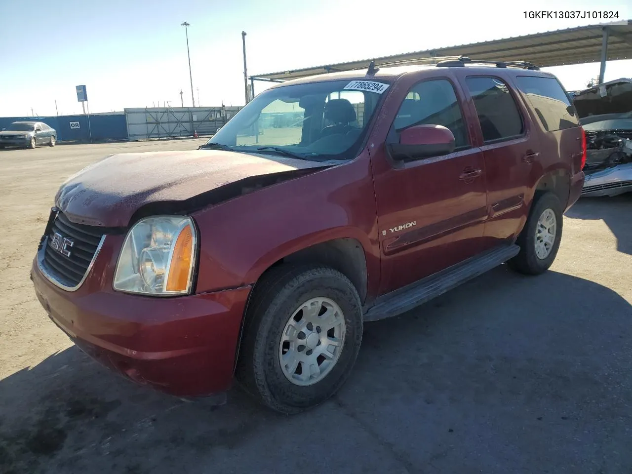 2007 GMC Yukon VIN: 1GKFK13037J101824 Lot: 77865294