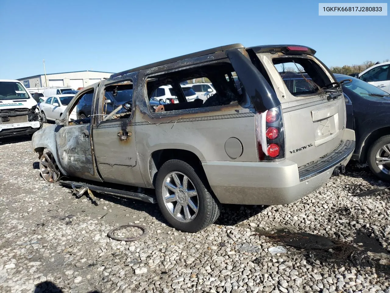 2007 GMC Yukon Xl Denali VIN: 1GKFK66817J280833 Lot: 78723584