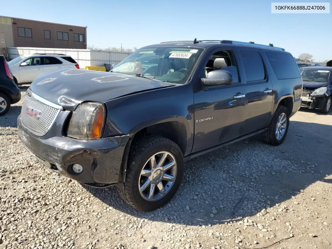 2008 GMC Yukon Xl Denali VIN: 1GKFK66888J247006 Lot: 47683634