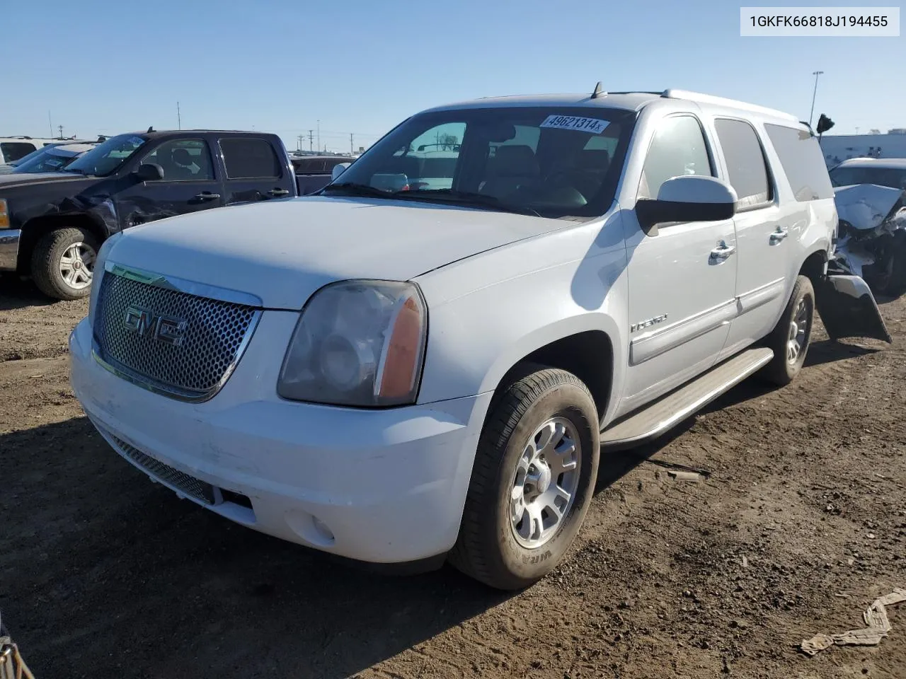 2008 GMC Yukon Xl Denali VIN: 1GKFK66818J194455 Lot: 49621314