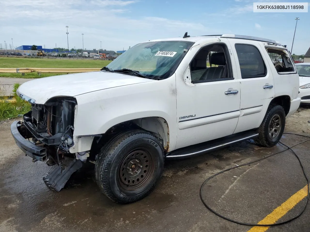 2008 GMC Yukon Denali VIN: 1GKFK63808J118598 Lot: 57465874