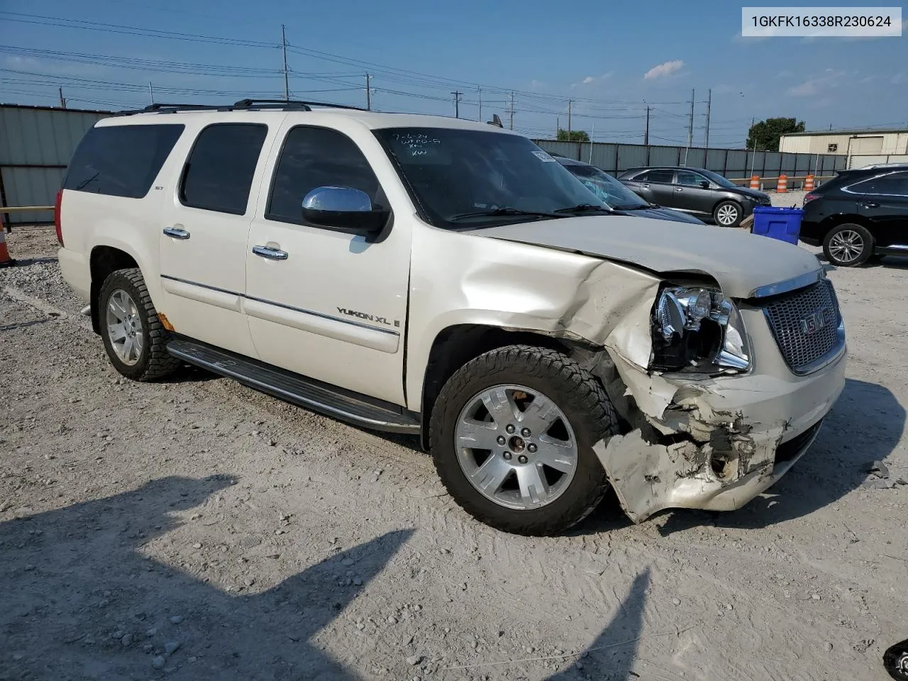 2008 GMC Yukon Xl K1500 VIN: 1GKFK16338R230624 Lot: 62728084