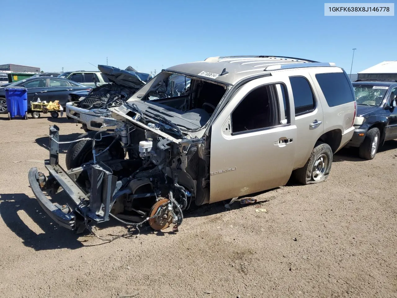 1GKFK638X8J146778 2008 GMC Yukon Denali