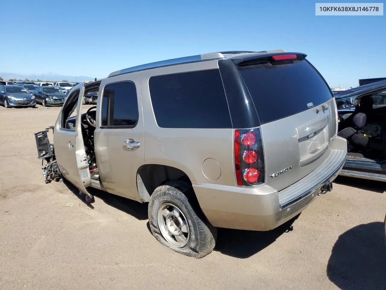 2008 GMC Yukon Denali VIN: 1GKFK638X8J146778 Lot: 67100614