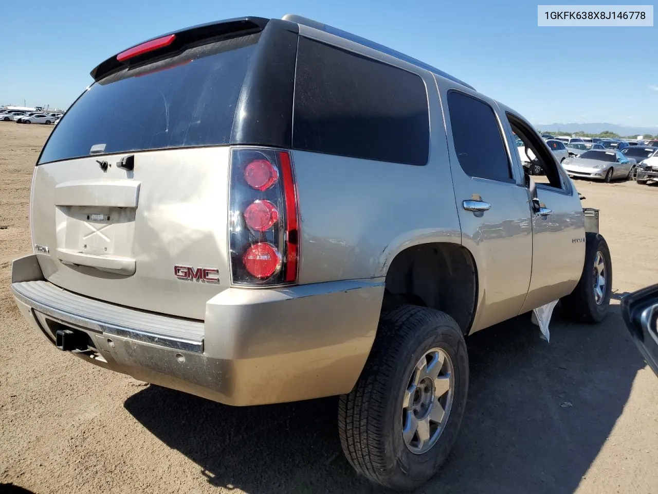 1GKFK638X8J146778 2008 GMC Yukon Denali