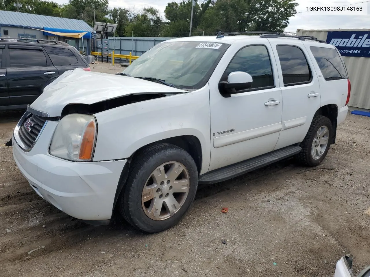 2008 GMC Yukon VIN: 1GKFK13098J148163 Lot: 67848064