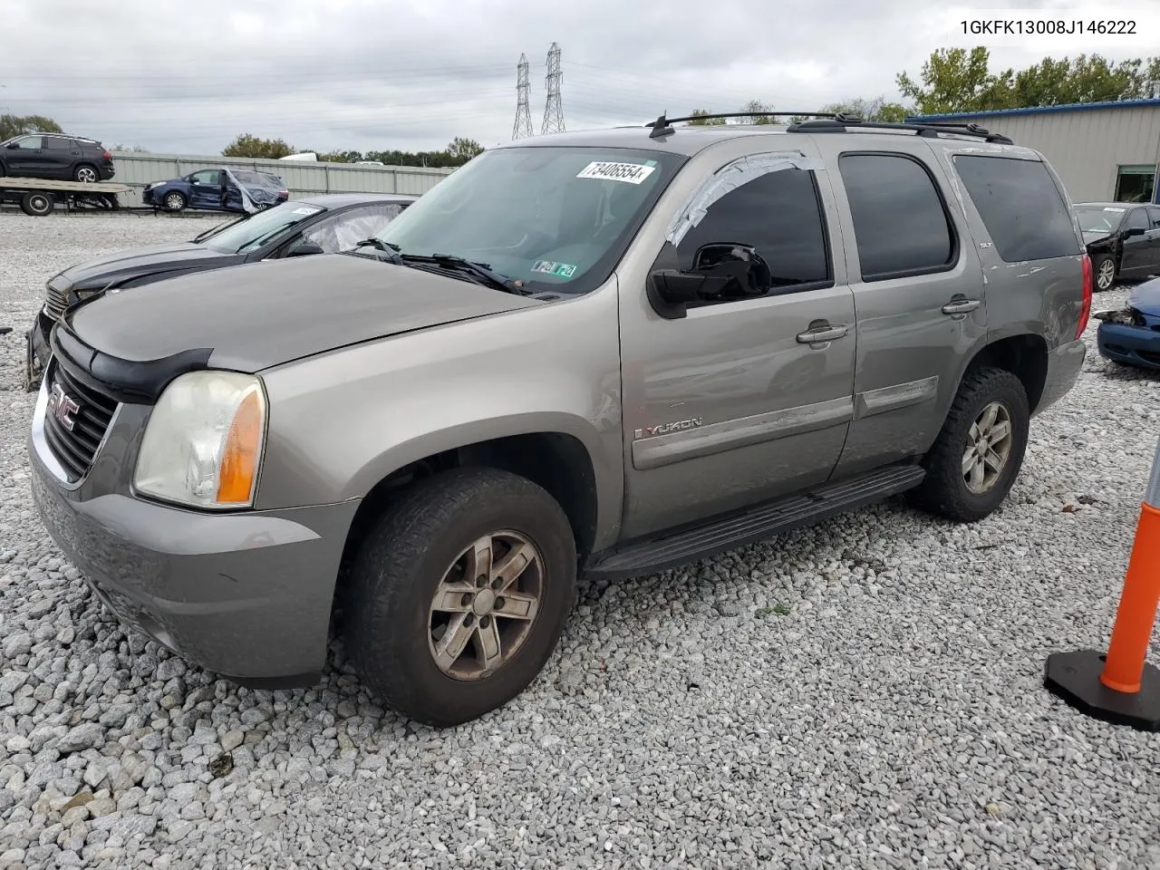 2008 GMC Yukon VIN: 1GKFK13008J146222 Lot: 73406554