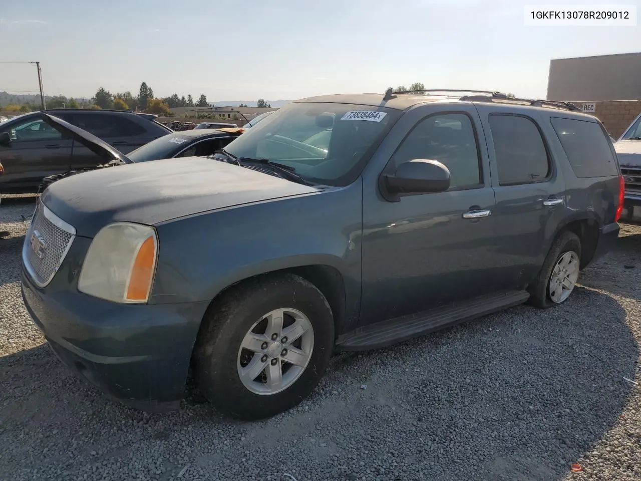 2008 GMC Yukon VIN: 1GKFK13078R209012 Lot: 73838464