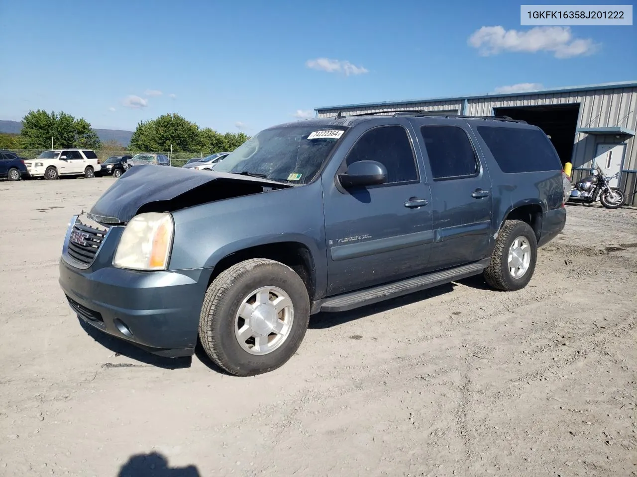 2008 GMC Yukon Xl K1500 VIN: 1GKFK16358J201222 Lot: 74222364