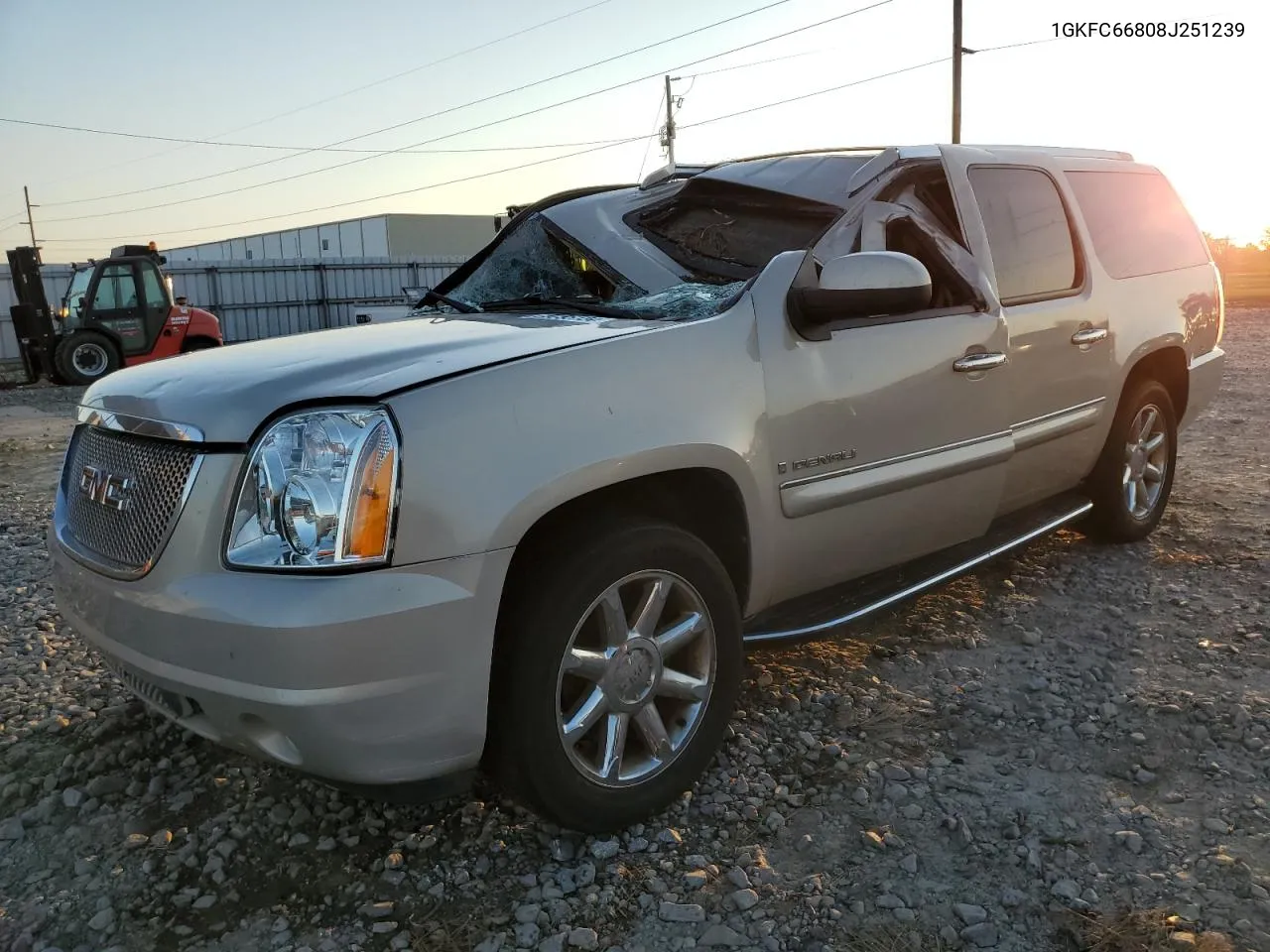 2008 GMC Yukon Xl Denali VIN: 1GKFC66808J251239 Lot: 75755134