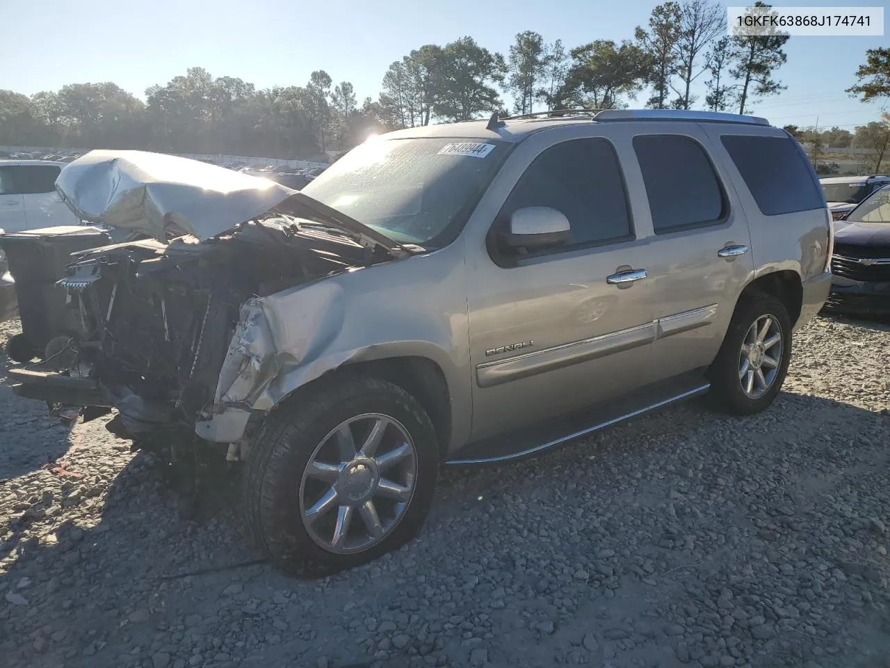 2008 GMC Yukon Denali VIN: 1GKFK63868J174741 Lot: 76489944