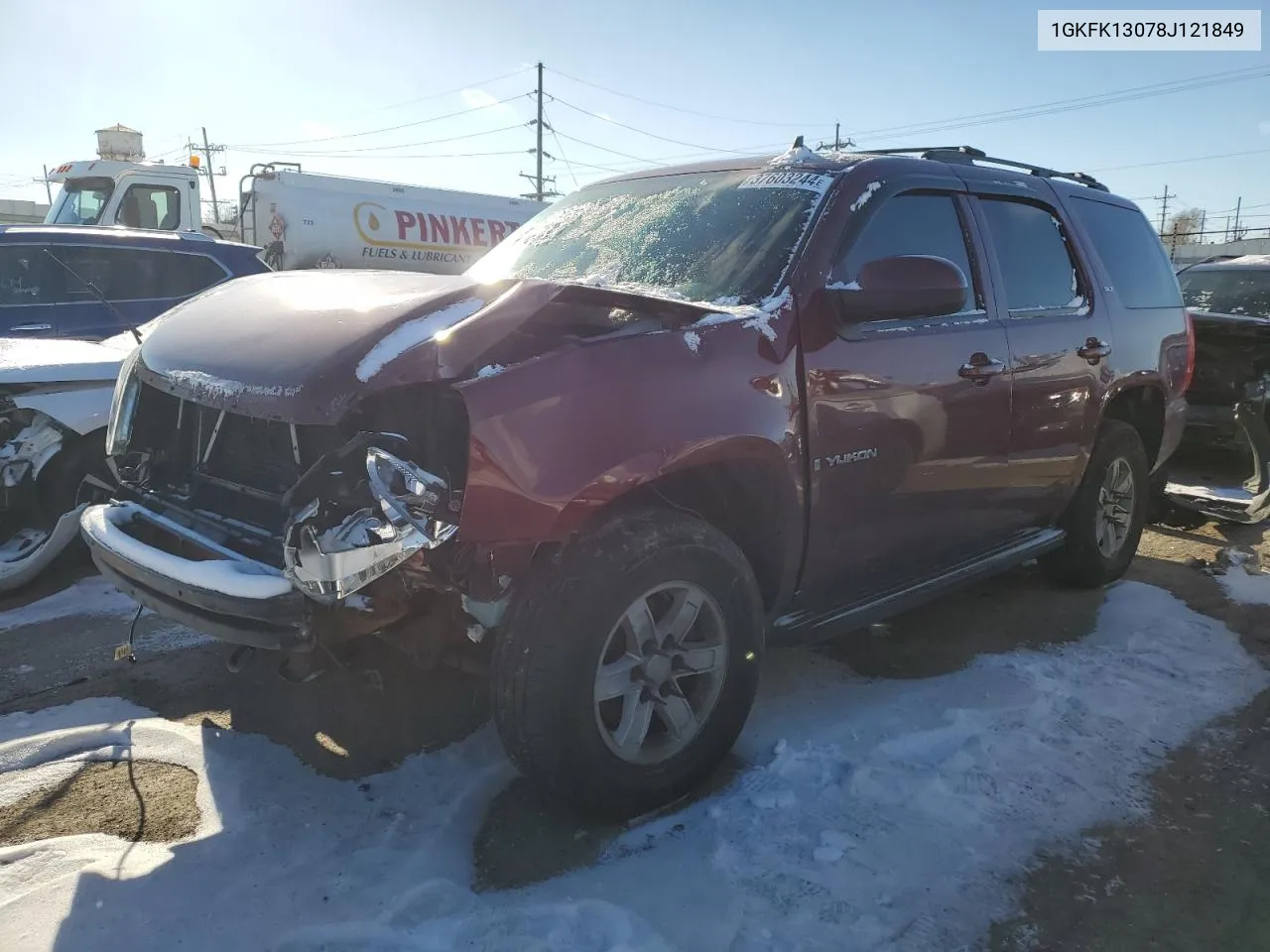 2008 GMC Yukon VIN: 1GKFK13078J121849 Lot: 76613494