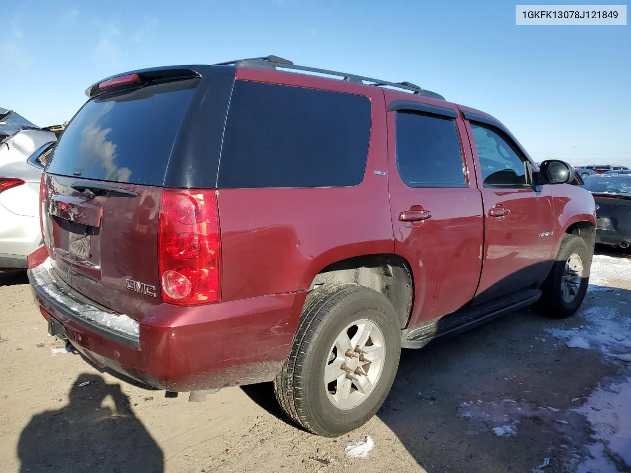 2008 GMC Yukon VIN: 1GKFK13078J121849 Lot: 76613494