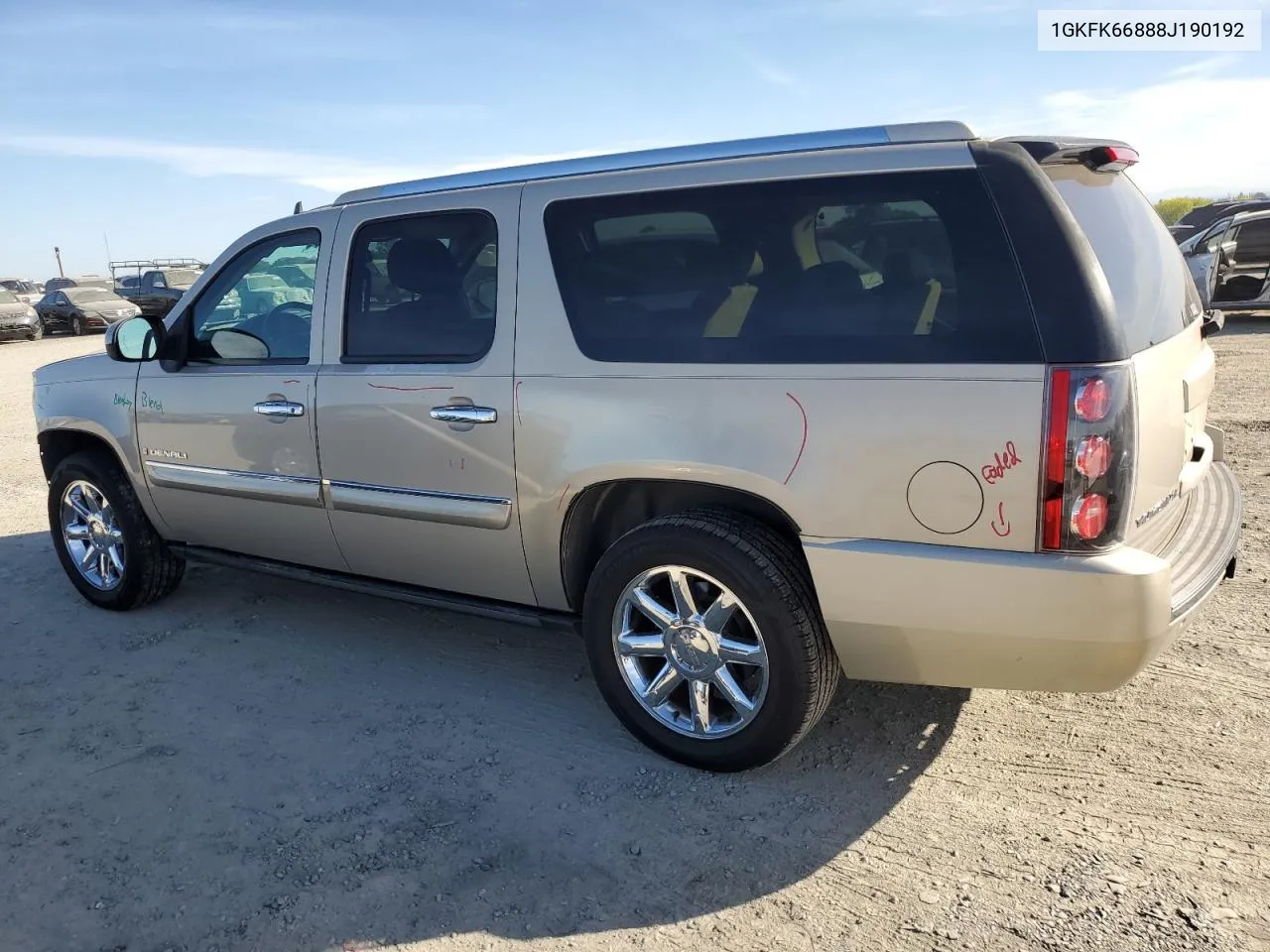 2008 GMC Yukon Xl Denali VIN: 1GKFK66888J190192 Lot: 77833064