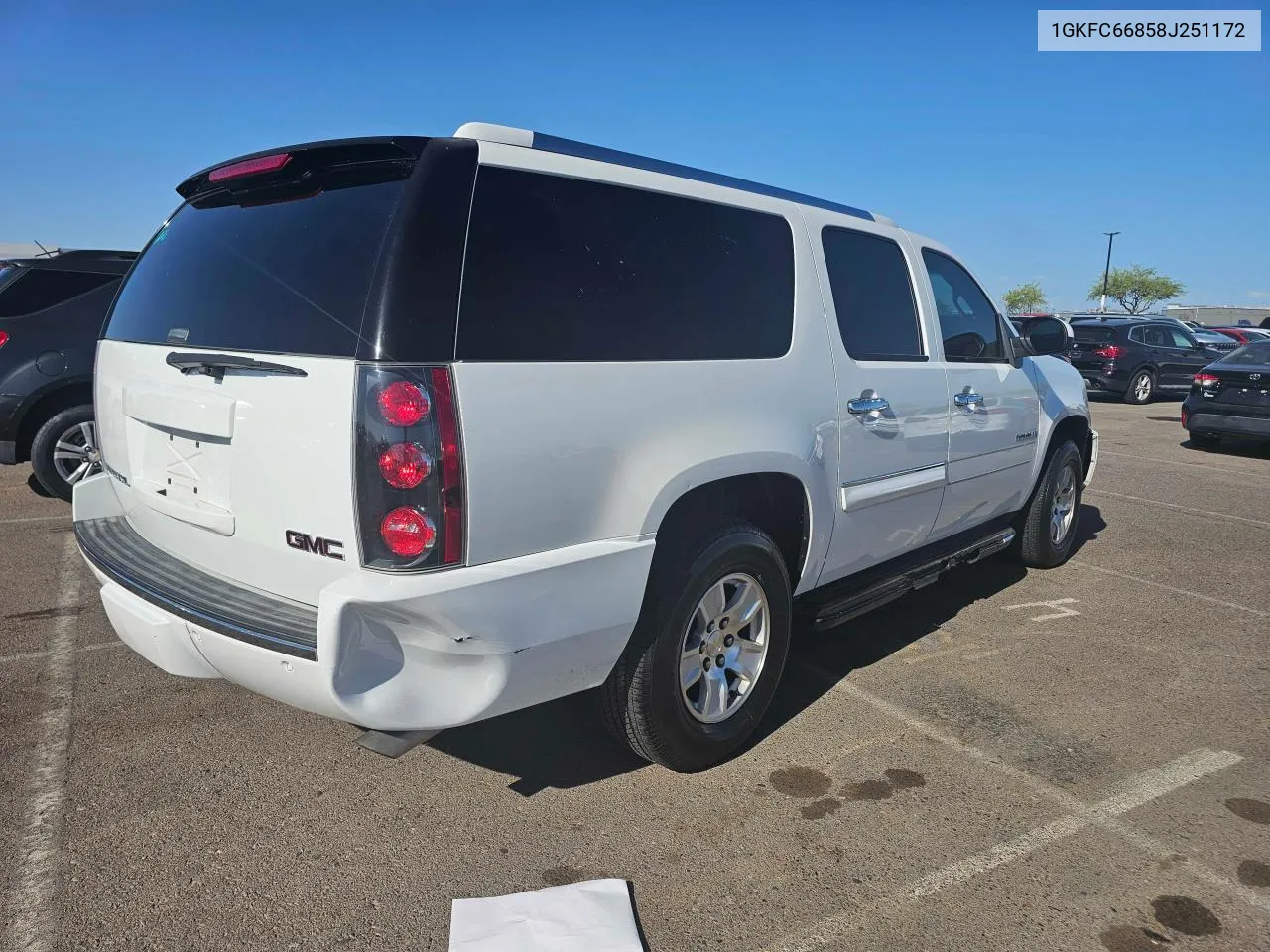 2008 GMC Yukon Xl Denali VIN: 1GKFC66858J251172 Lot: 79968564