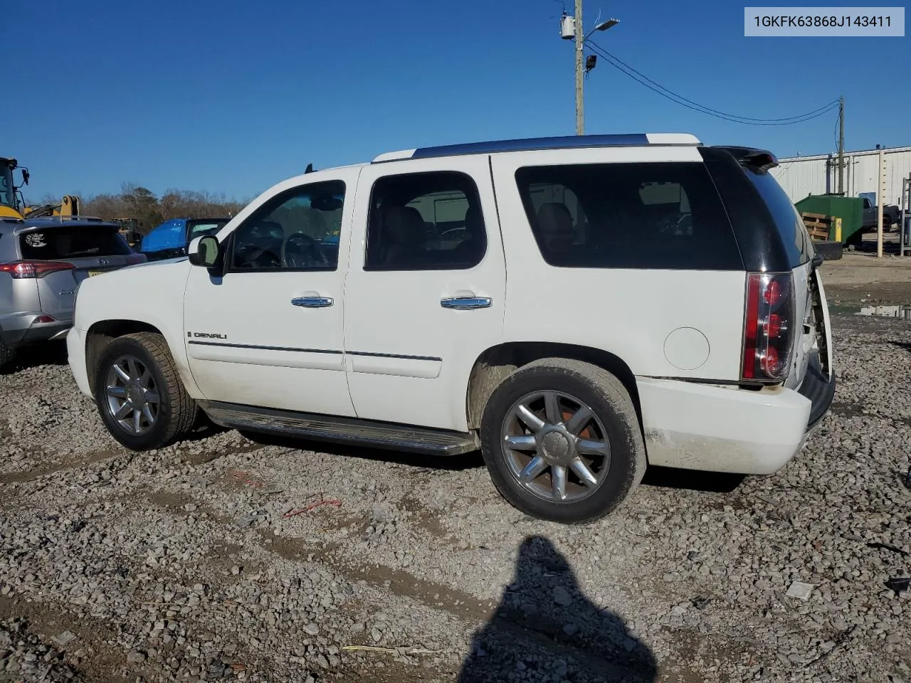 2008 GMC Yukon Denali VIN: 1GKFK63868J143411 Lot: 82620713