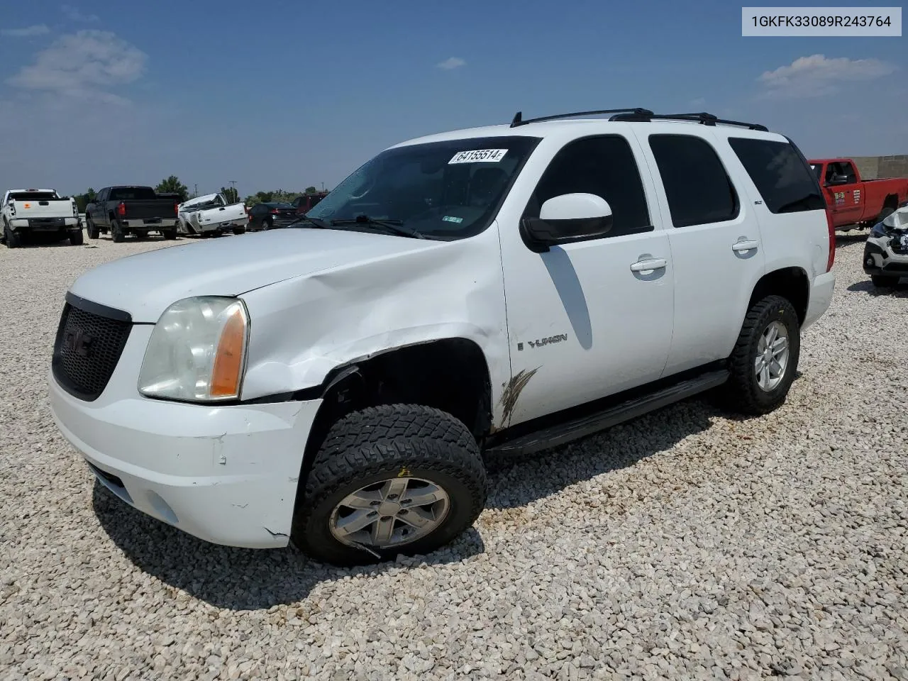 2009 GMC Yukon Slt VIN: 1GKFK33089R243764 Lot: 64155514