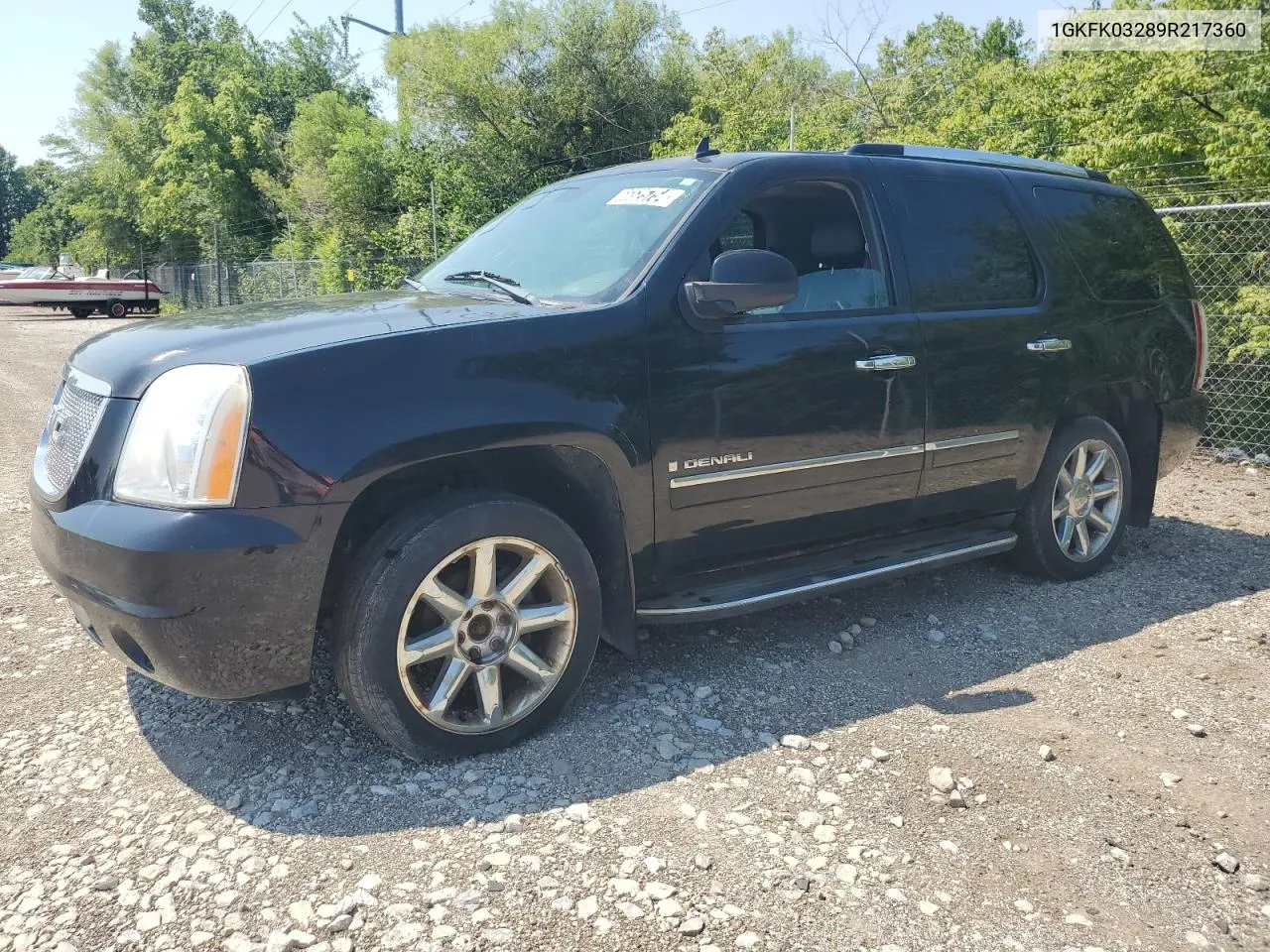 1GKFK03289R217360 2009 GMC Yukon Denali