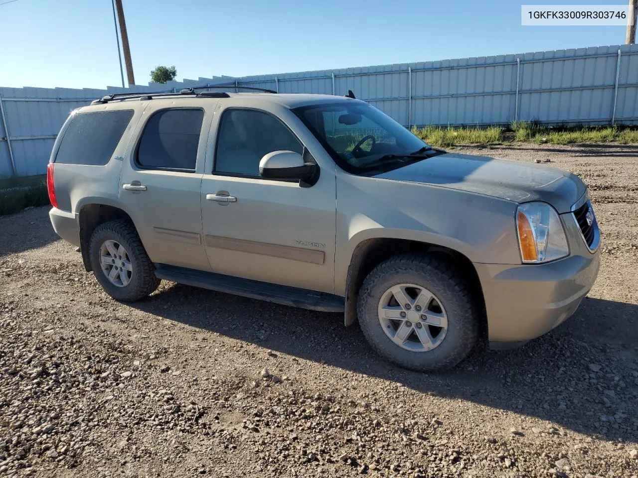 2009 GMC Yukon Slt VIN: 1GKFK33009R303746 Lot: 69110034