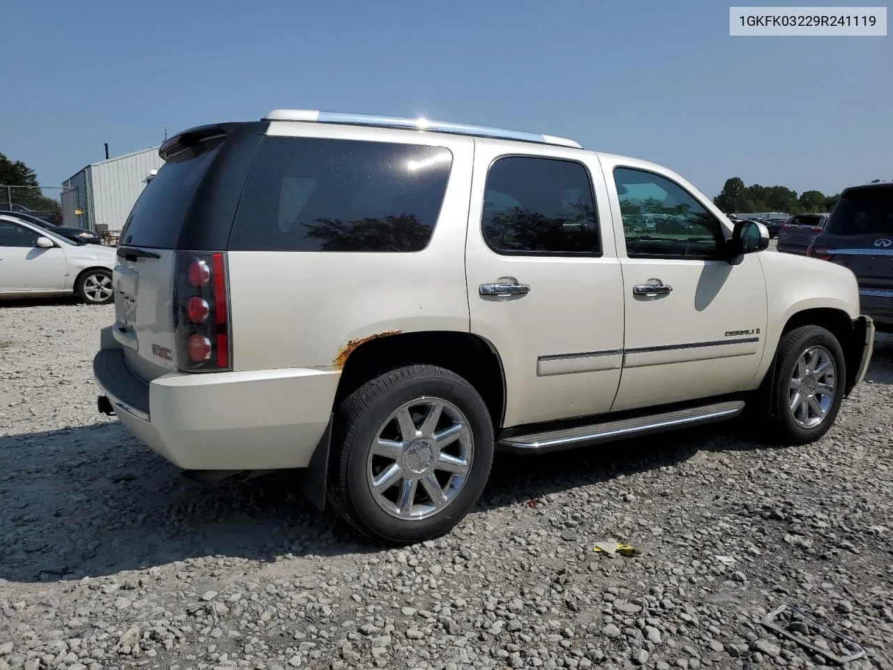 2009 GMC Yukon Denali VIN: 1GKFK03229R241119 Lot: 70960204