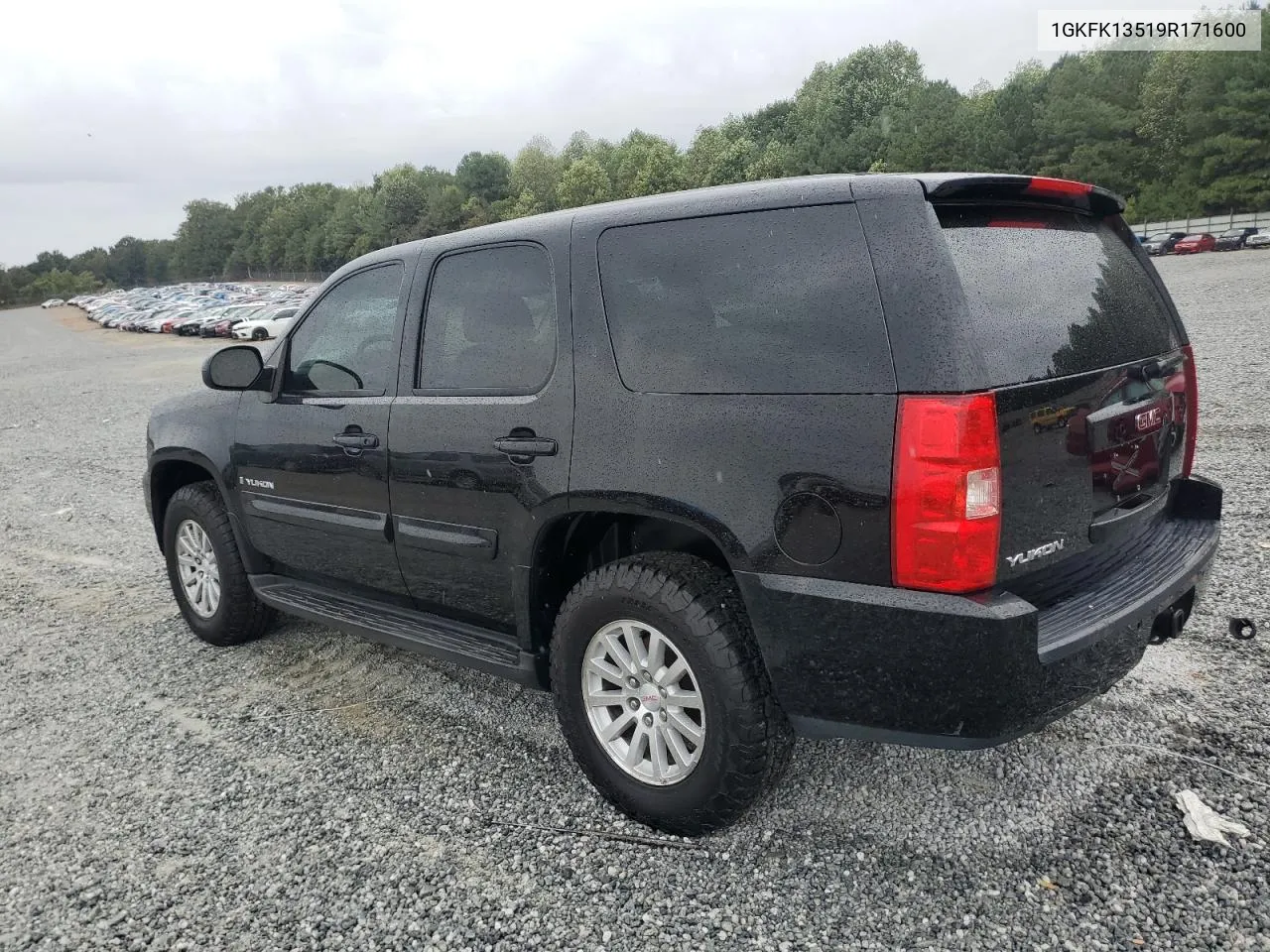 2009 GMC Yukon Hybrid VIN: 1GKFK13519R171600 Lot: 71501444