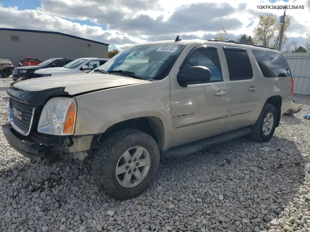 2009 GMC Yukon Xl K1500 Slt VIN: 1GKFK36309R176695 Lot: 75606764