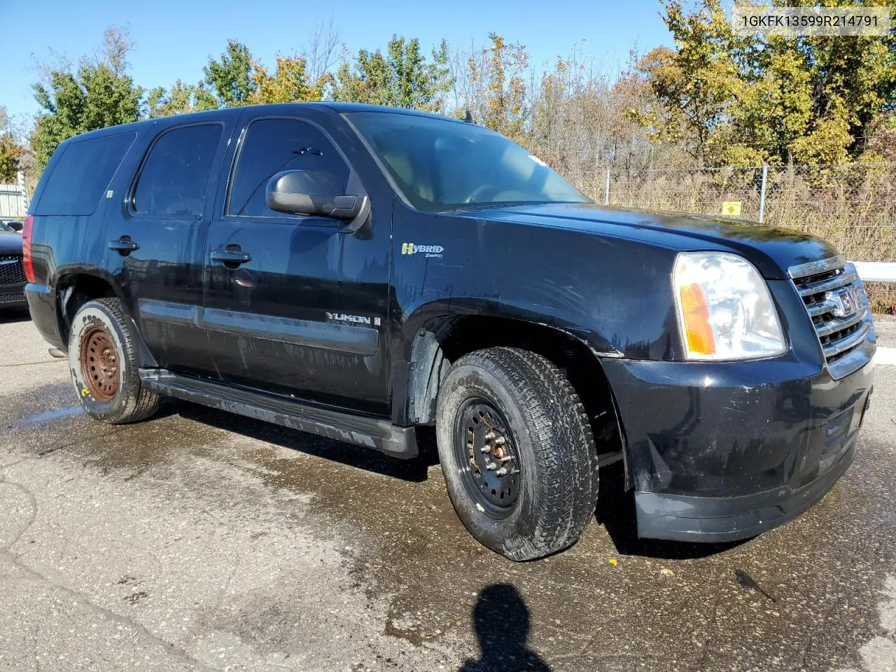 2009 GMC Yukon Hybrid VIN: 1GKFK13599R214791 Lot: 76312804