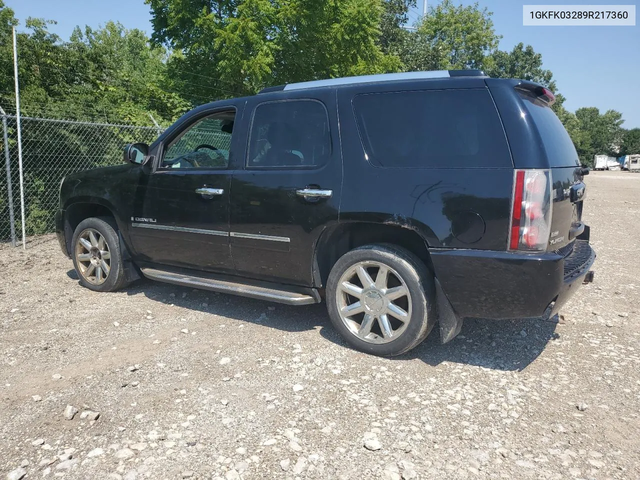 2009 GMC Yukon Denali VIN: 1GKFK03289R217360 Lot: 78152854