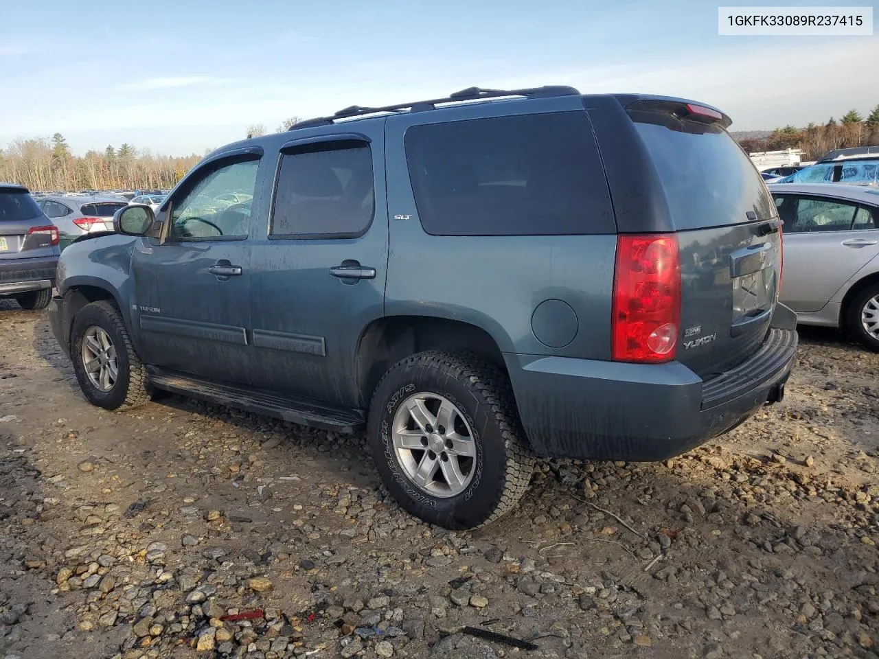 2009 GMC Yukon Slt VIN: 1GKFK33089R237415 Lot: 78452594