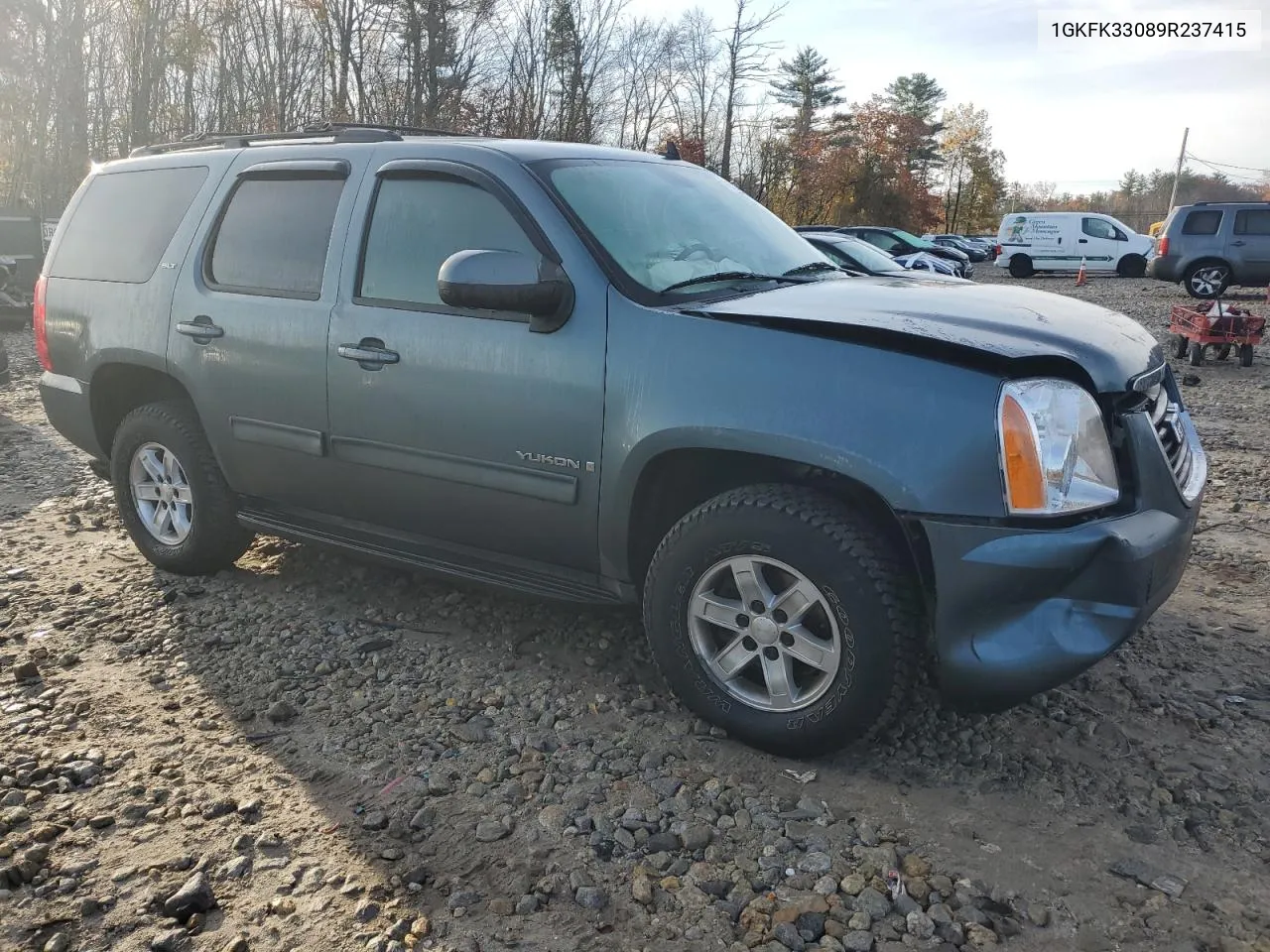 2009 GMC Yukon Slt VIN: 1GKFK33089R237415 Lot: 78452594