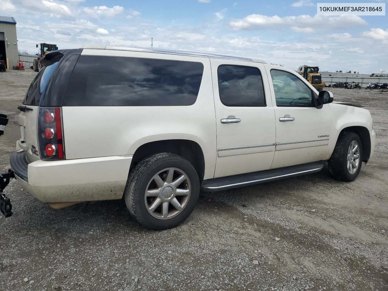 2010 GMC Yukon Xl Denali VIN: 1GKUKMEF3AR218645 Lot: 71479534