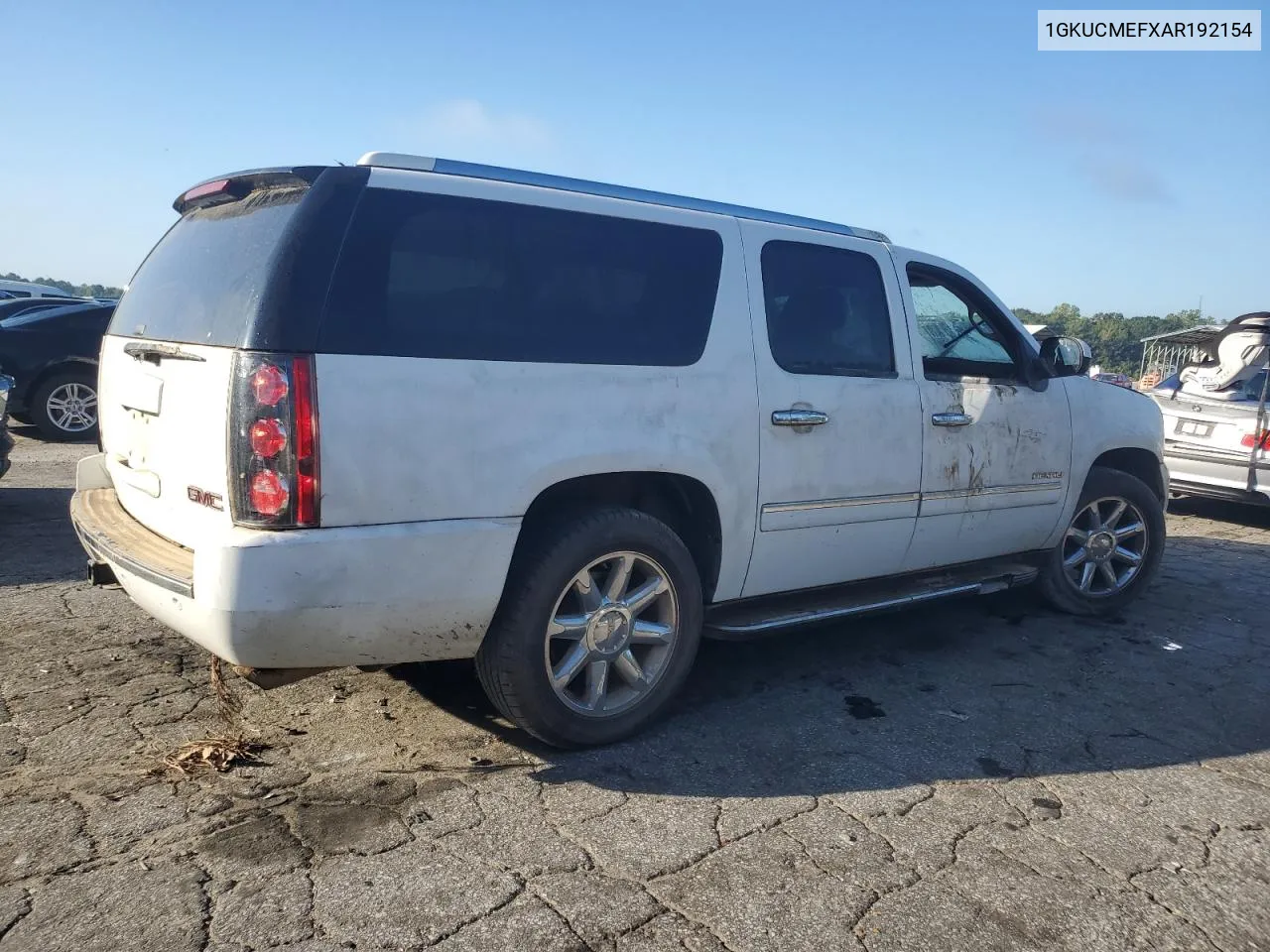 2010 GMC Yukon Xl Denali VIN: 1GKUCMEFXAR192154 Lot: 73799444