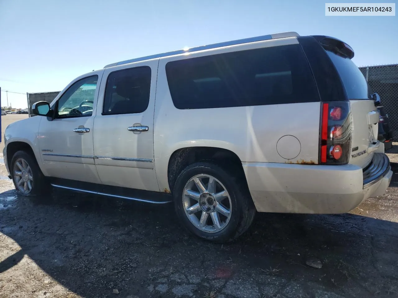 2010 GMC Yukon Xl Denali VIN: 1GKUKMEF5AR104243 Lot: 76262554