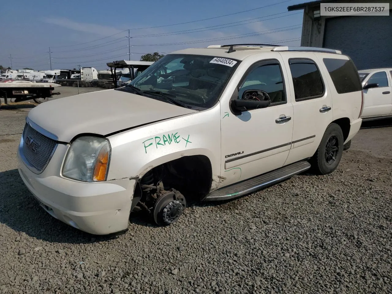 2011 GMC Yukon Denali VIN: 1GKS2EEF6BR287537 Lot: 64640534