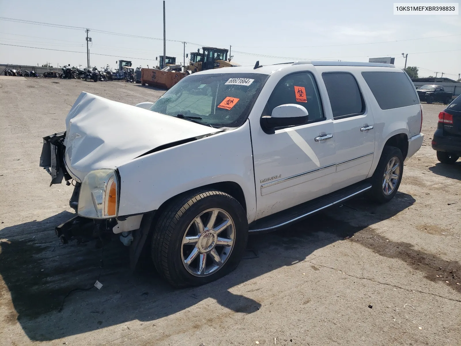 2011 GMC Yukon Xl Denali VIN: 1GKS1MEFXBR398833 Lot: 68621664