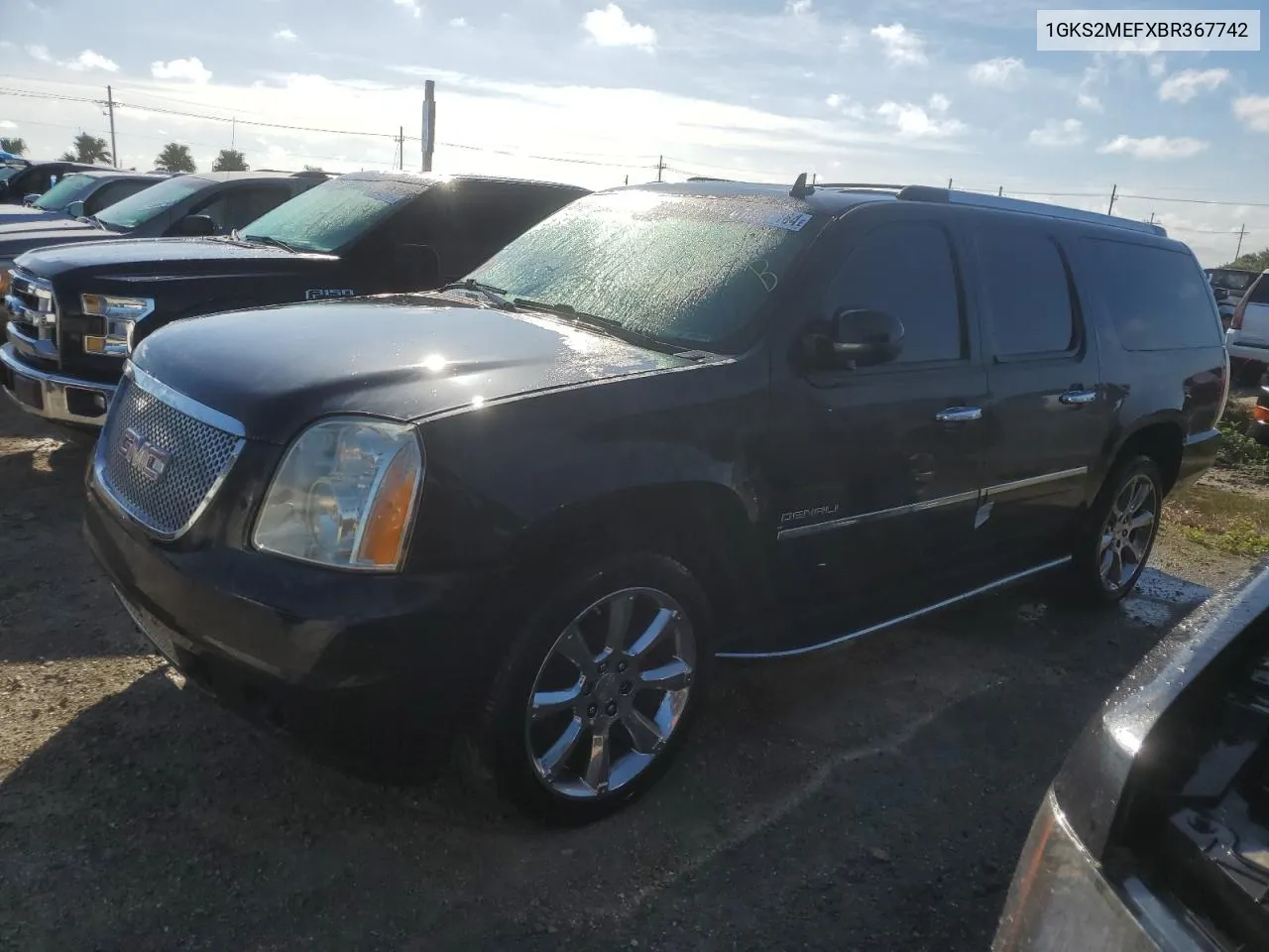 2011 GMC Yukon Xl Denali VIN: 1GKS2MEFXBR367742 Lot: 74927184