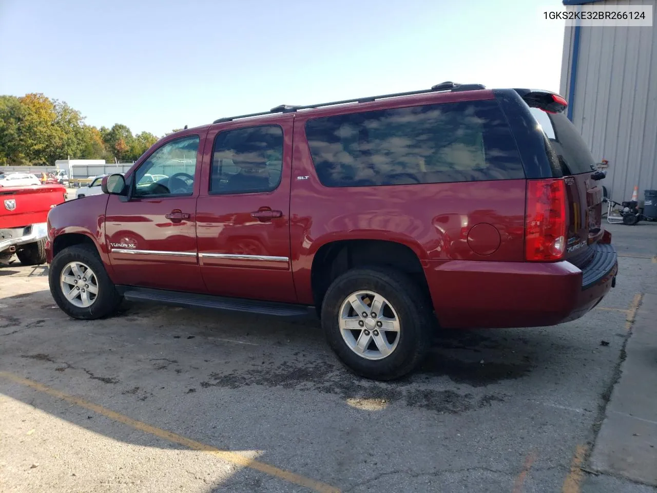 2011 GMC Yukon Xl K1500 Slt VIN: 1GKS2KE32BR266124 Lot: 75560834