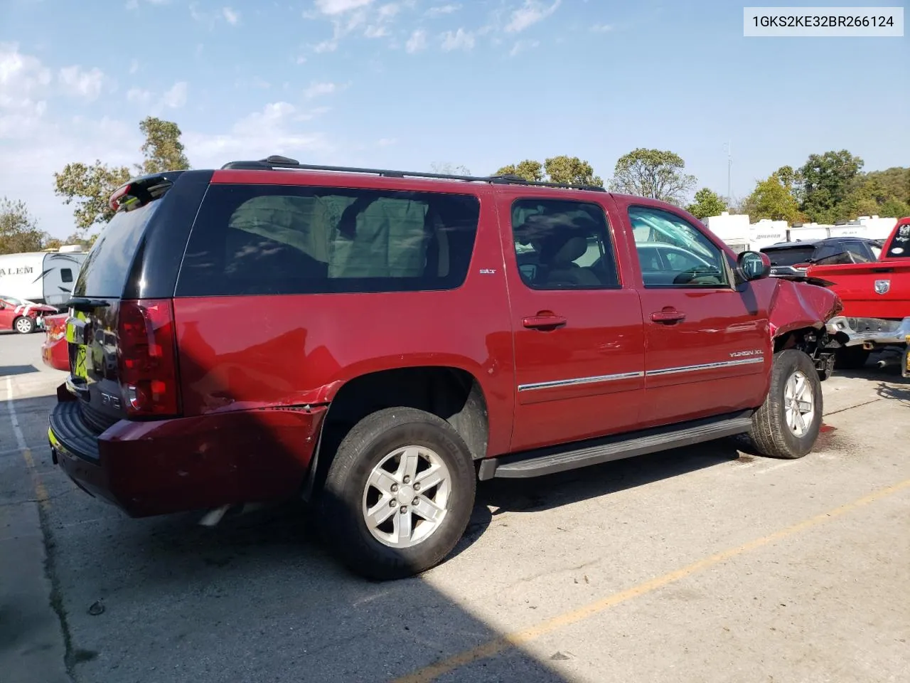 2011 GMC Yukon Xl K1500 Slt VIN: 1GKS2KE32BR266124 Lot: 75560834