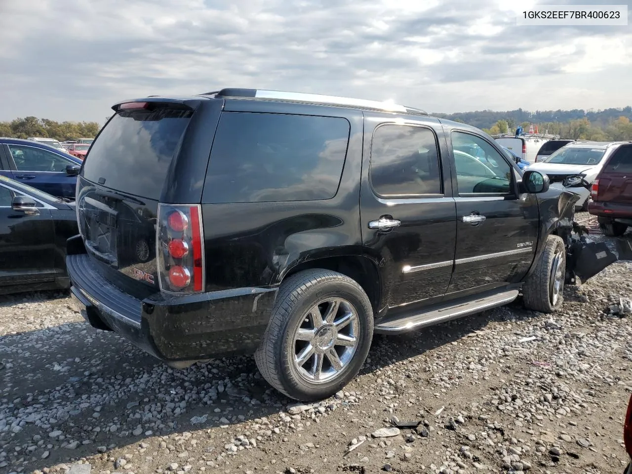 2011 GMC Yukon Denali VIN: 1GKS2EEF7BR400623 Lot: 77650394