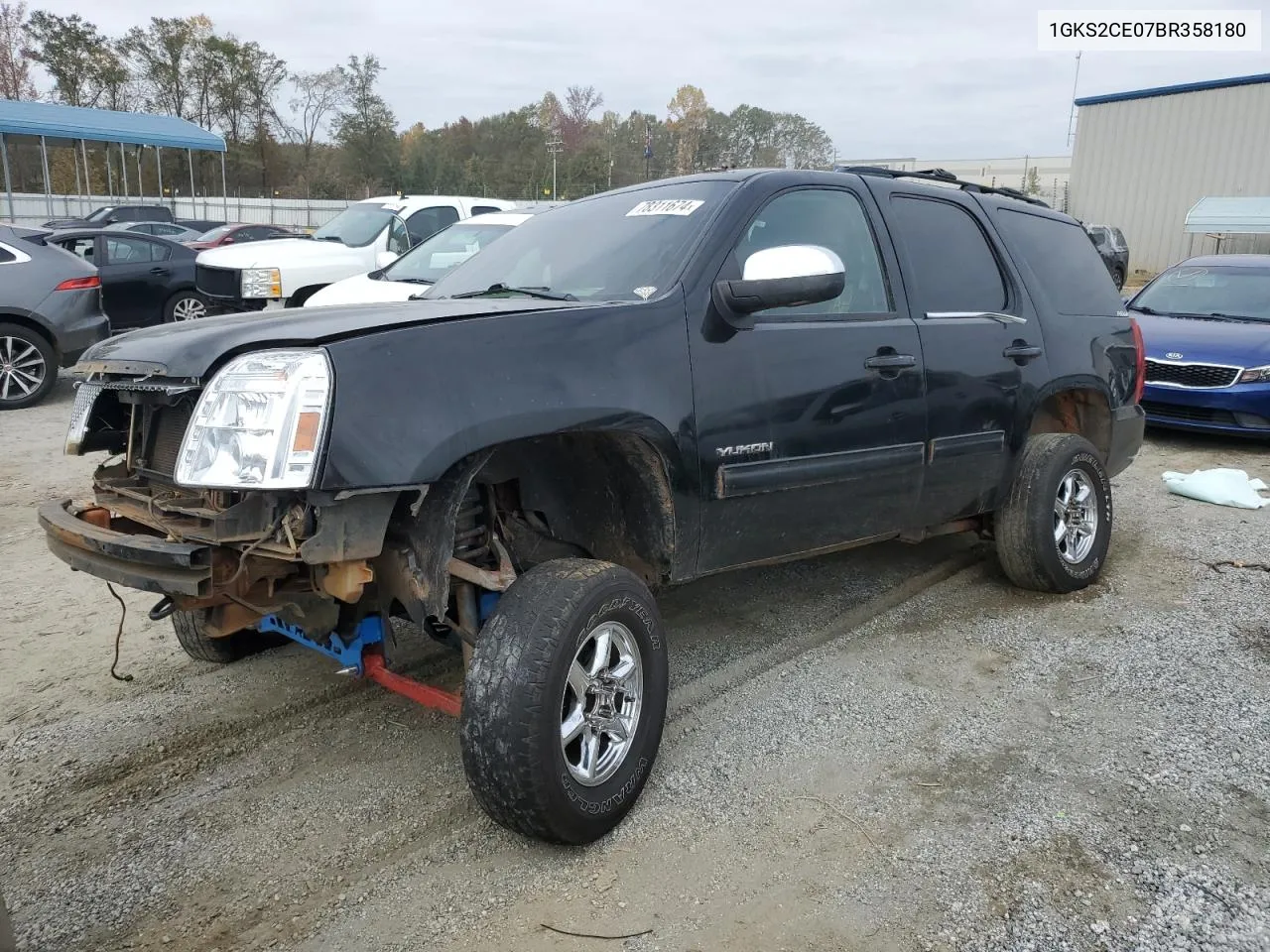 2011 GMC Yukon Slt VIN: 1GKS2CE07BR358180 Lot: 78311674