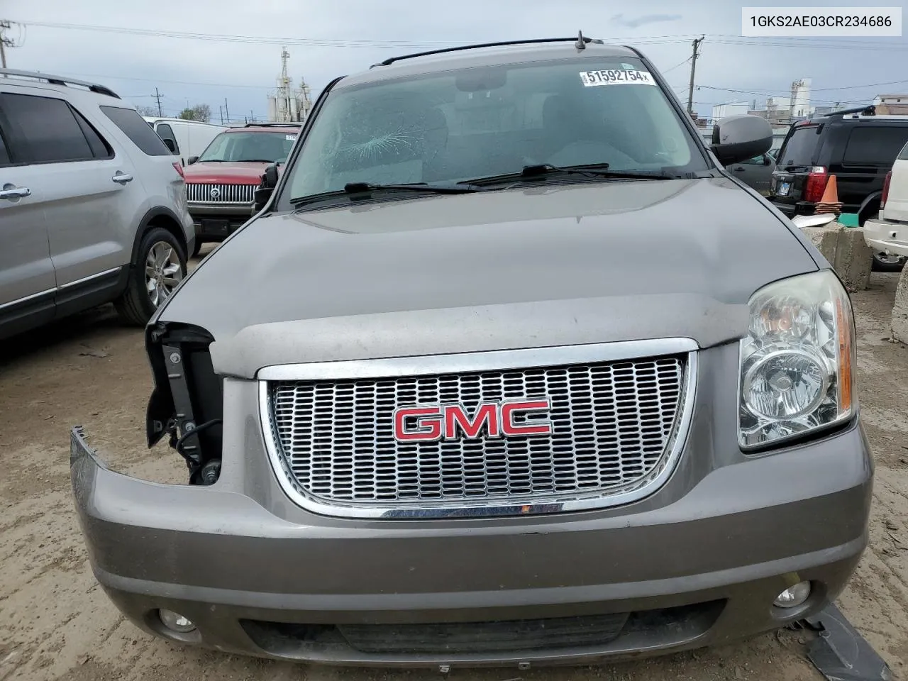 2012 GMC Yukon Sle VIN: 1GKS2AE03CR234686 Lot: 51592754