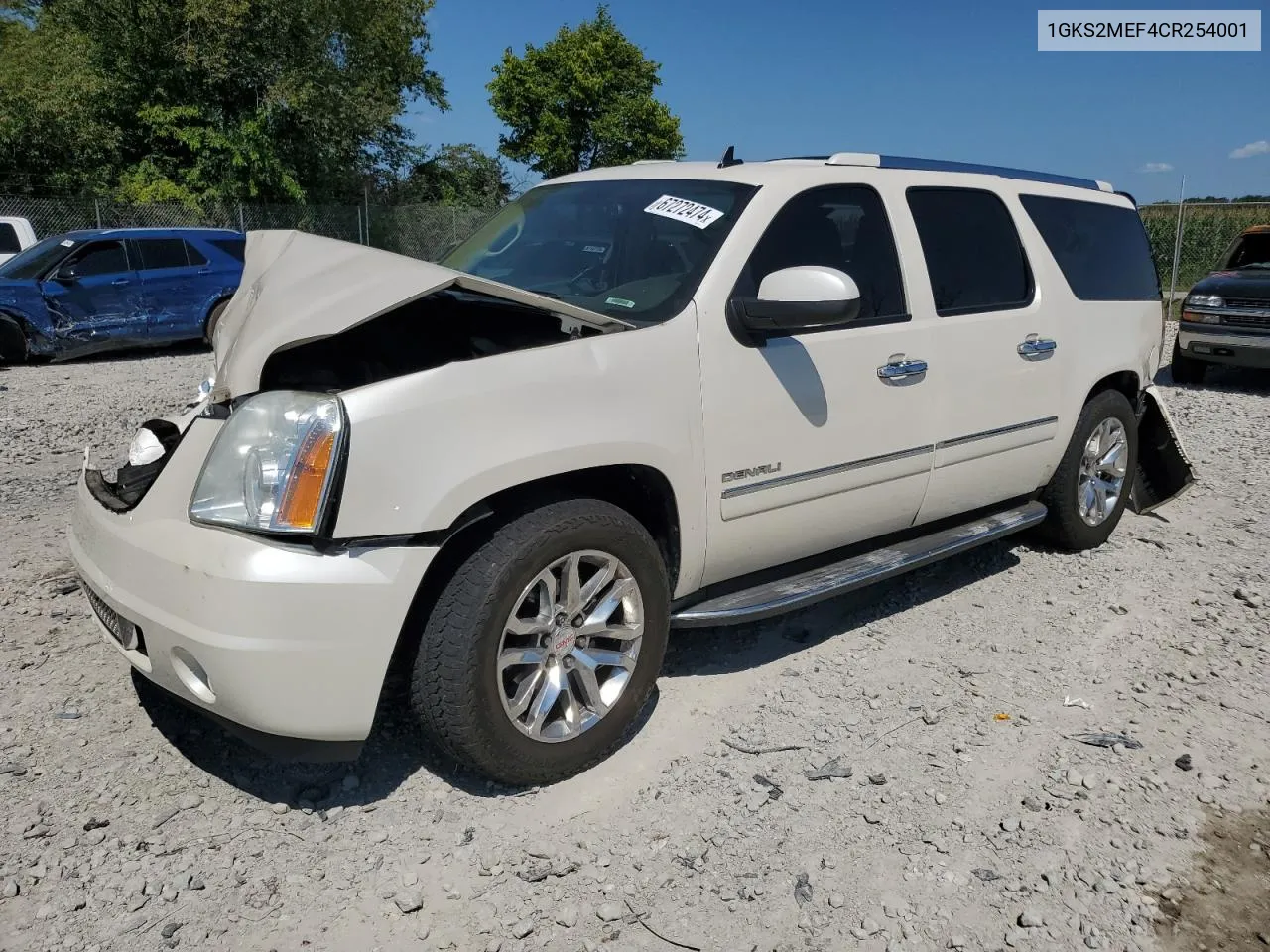 2012 GMC Yukon Xl Denali VIN: 1GKS2MEF4CR254001 Lot: 67272474