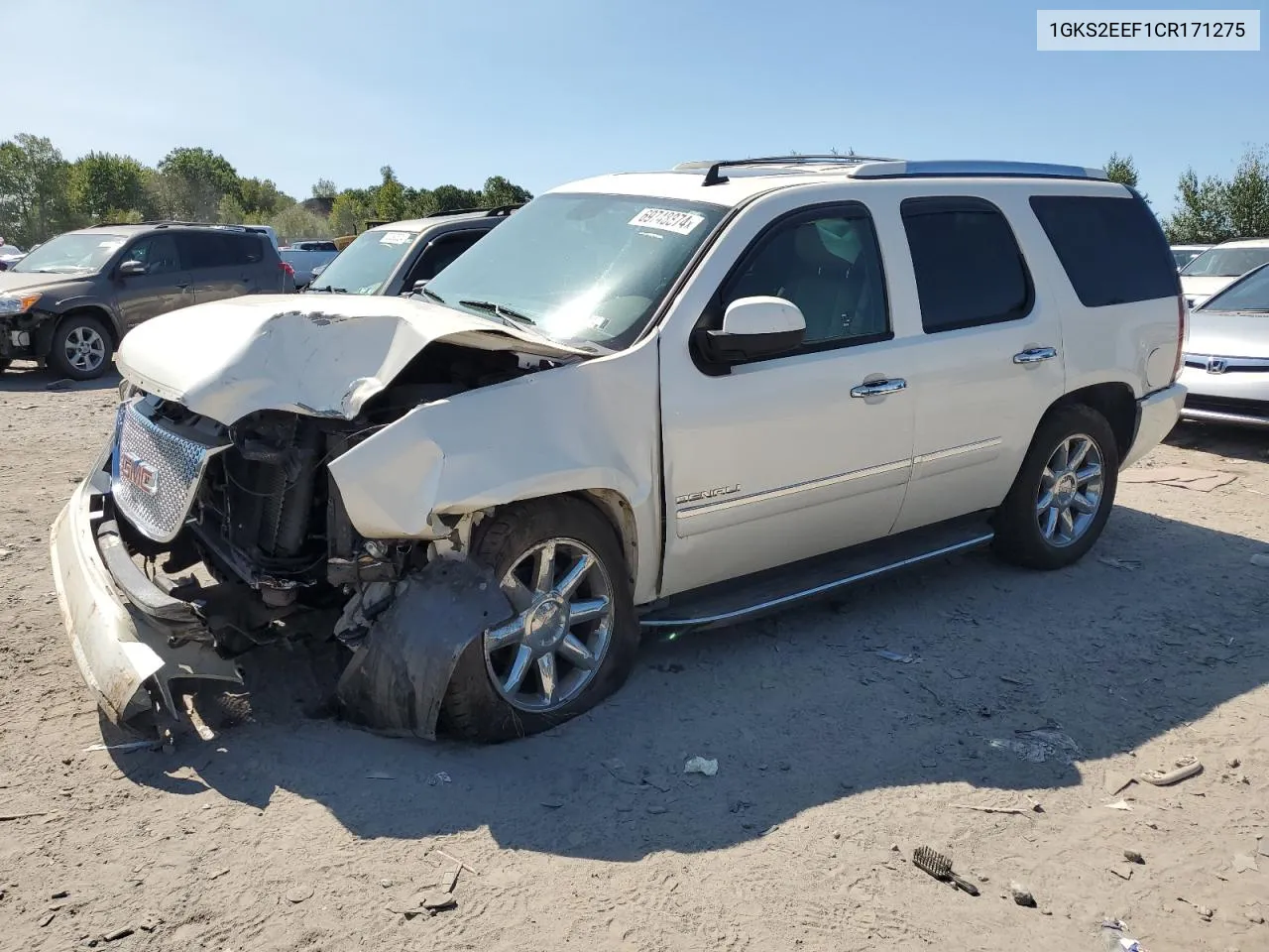 2012 GMC Yukon Denali VIN: 1GKS2EEF1CR171275 Lot: 69748874