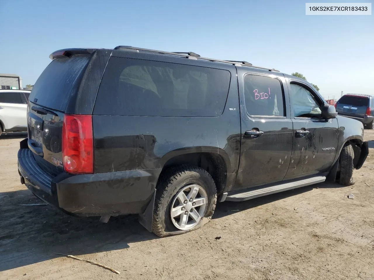 2012 GMC Yukon Xl K1500 Slt VIN: 1GKS2KE7XCR183433 Lot: 70636574