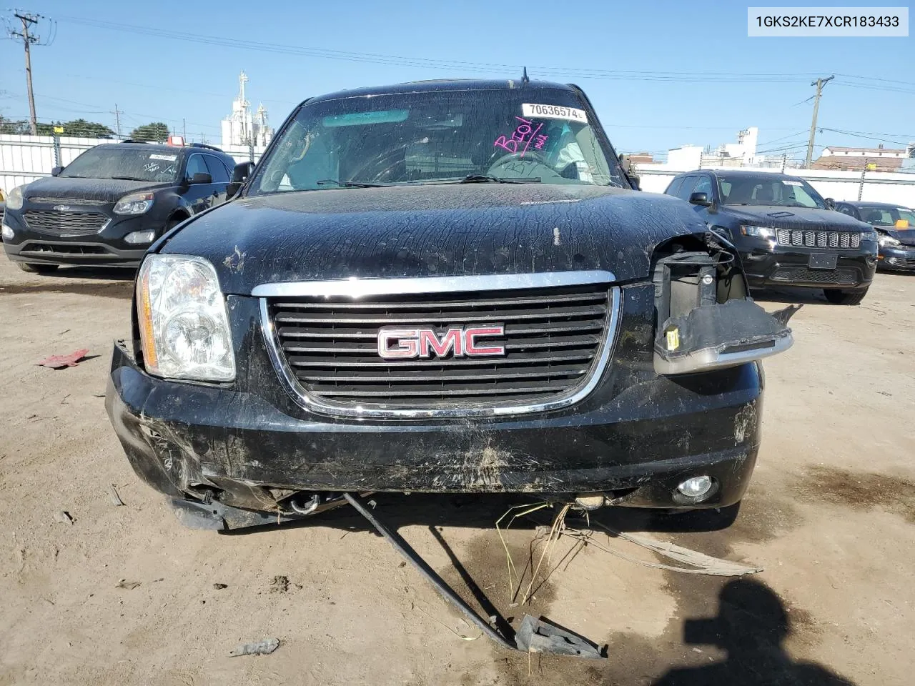 2012 GMC Yukon Xl K1500 Slt VIN: 1GKS2KE7XCR183433 Lot: 70636574